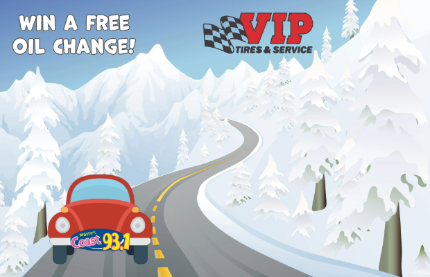 Win a FREE oil change from VIP Tires!